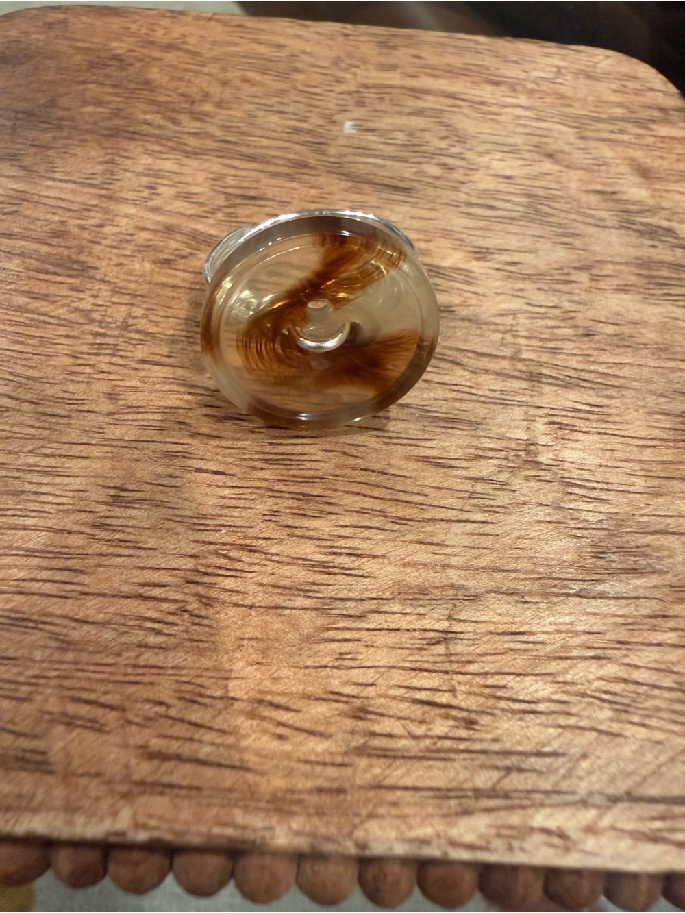 Hand made craft Button Ring